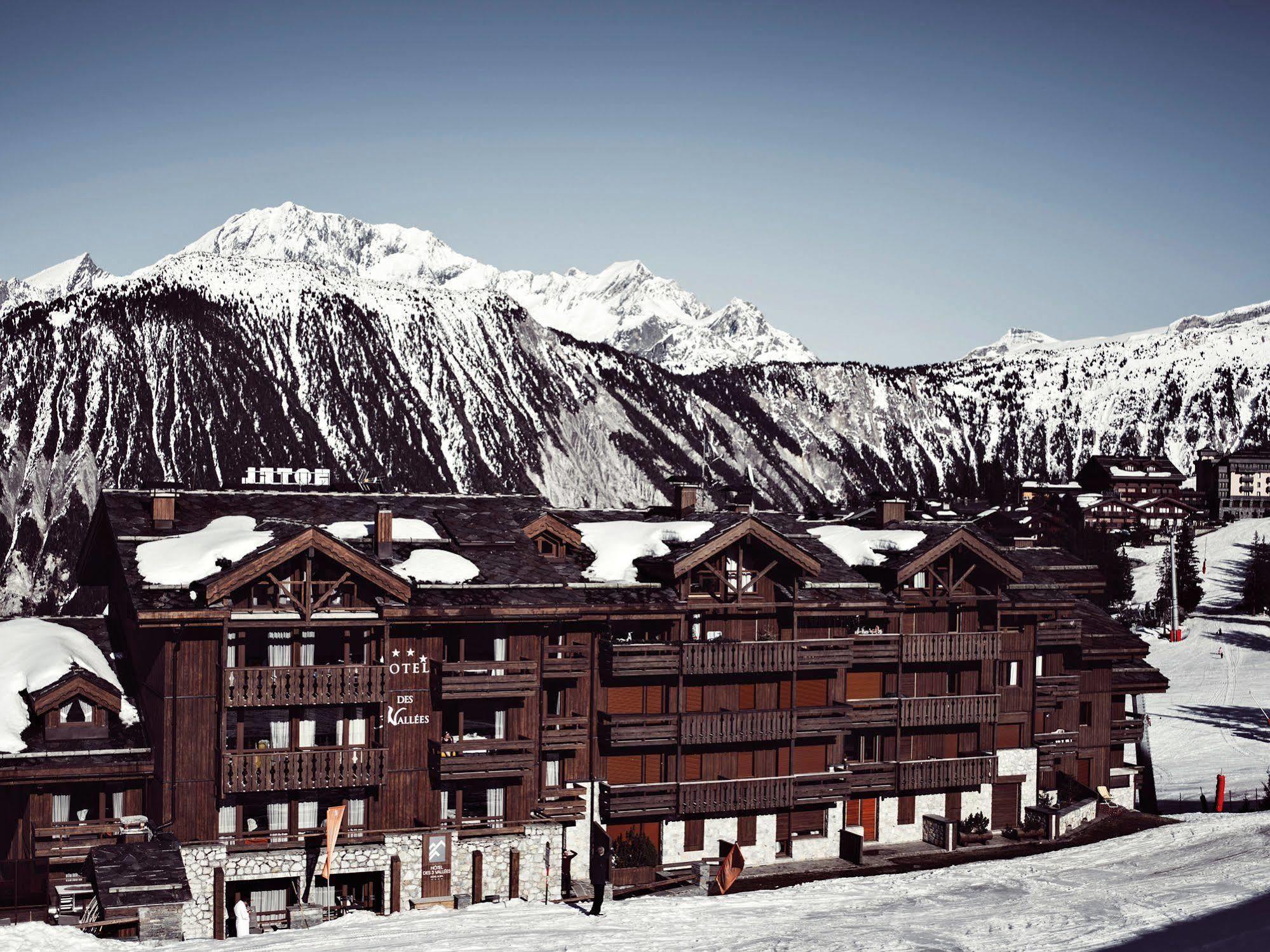 Hotel Des Trois Vallees Courchevel Bagian luar foto